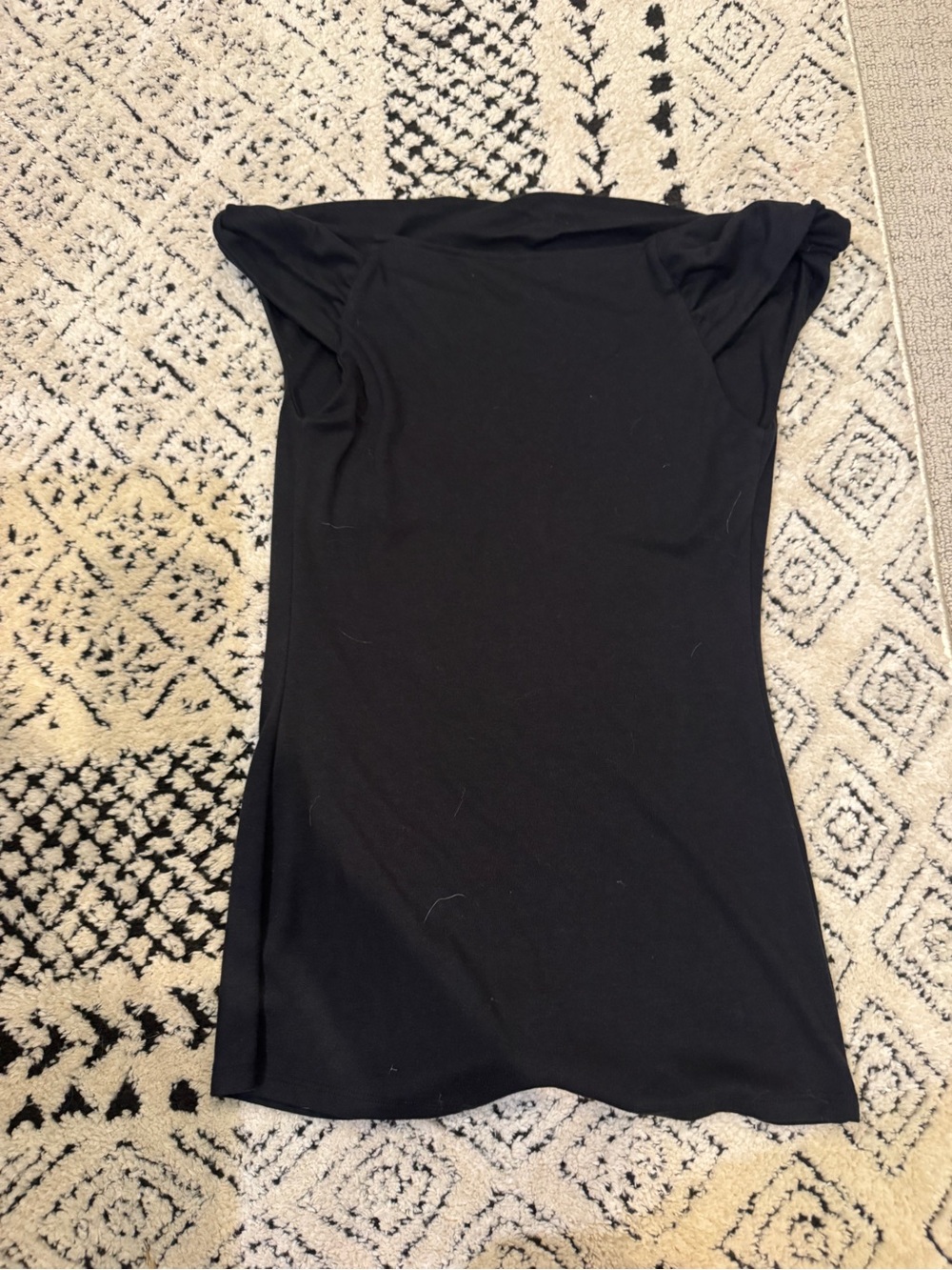 Off the shoulder black romper - Picture 2 of 3